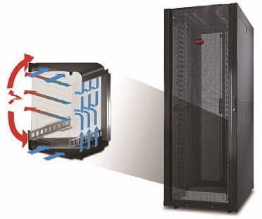 고밀도 네트워크 장비에 최적화 NetShelter SX 통신 랙
