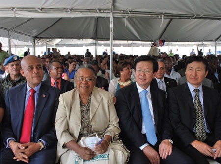 한국동서발전, 아이티 복구 상징 디젤 발전소 준공