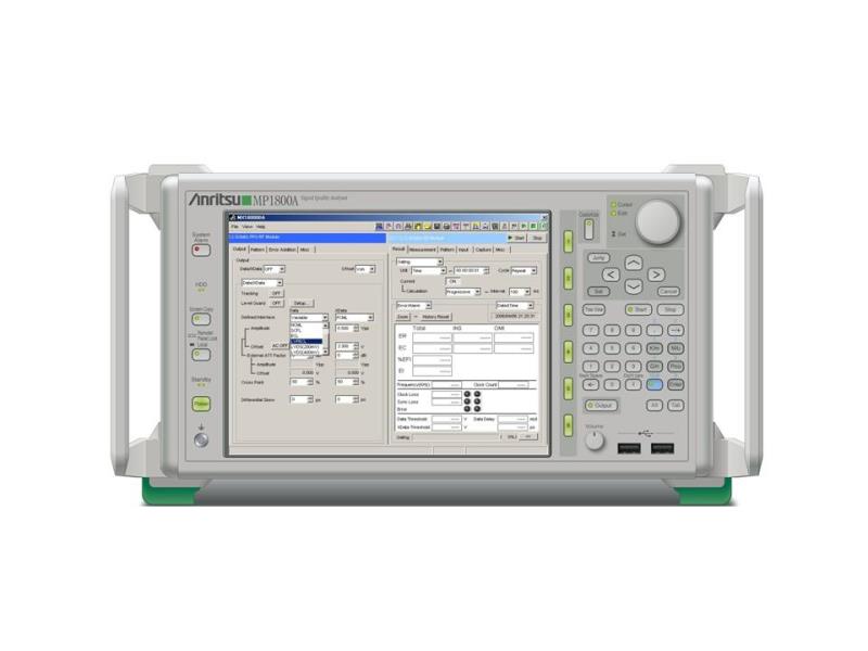 PPG, ED, 합성기 및 지터 생성 모듈을 동시에 설치할 수 있는 플러그인 모듈형 BERT, MP1800A 신호품질 분석기