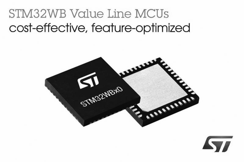 ST, 새로운 STM32WB50 무선 마이크로컨트롤러 출시